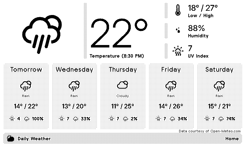 Daily Weather screenshot